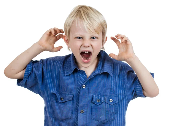 Wütender frustrierter kleiner Junge — Stockfoto