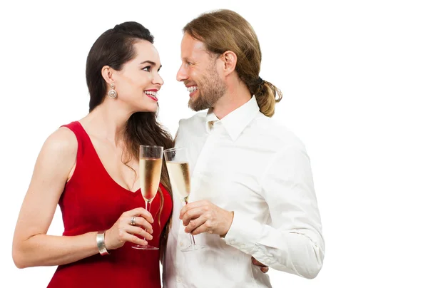 Happy couple looking at eachother — Stock Photo, Image