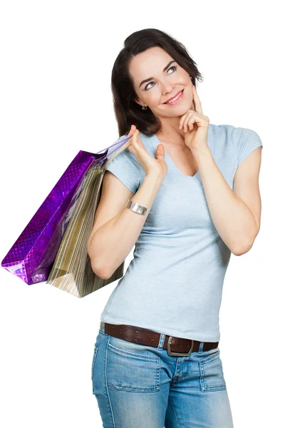 Beautiful woman shopping. — Stock Photo, Image