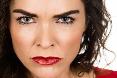 Close-Up kızgın kızgın kadın