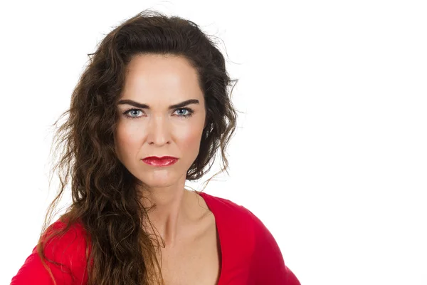 Annoyed angry woman — Stock Photo, Image