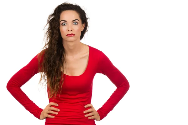 Fed up frustrated woman — Stock Photo, Image