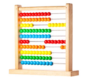 Colorful childrens abacus clipart