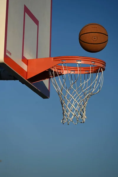 Outdoor Basketball Hoops Playground — Stock Photo, Image