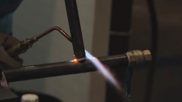 Gas welding — Stock Video