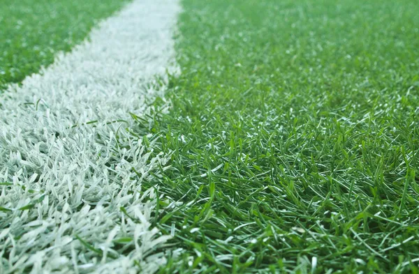 Campo de futebol de grama artificial — Fotografia de Stock