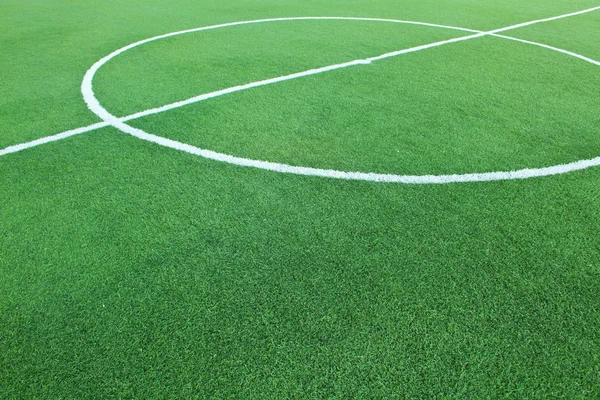 Artificial grass soccer field — Stock Photo, Image