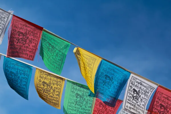 Buddhist prayer flags — Stock Photo, Image