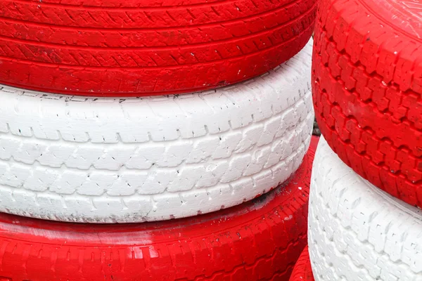 Pile red and white — Stock Photo, Image