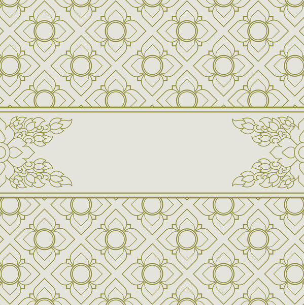 Frame with Thai background