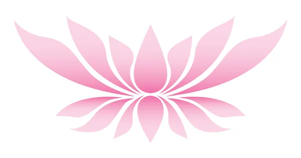 Illustration of the lotus flower — Stock Vector
