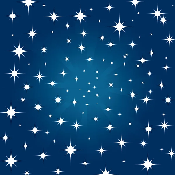 Beautiful night star sky background — Stock Vector