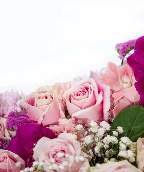 Rosa flores buquê misto — Fotografia de Stock