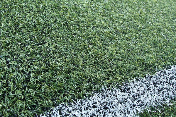 Campo de futebol de grama artificial — Fotografia de Stock