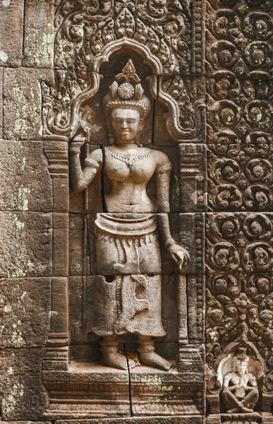 Apsara-Skulptur — Stockfoto