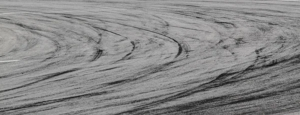 Tire marks on road track — Stock Photo, Image