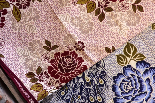 Fabrics found in a market — Stock Photo, Image