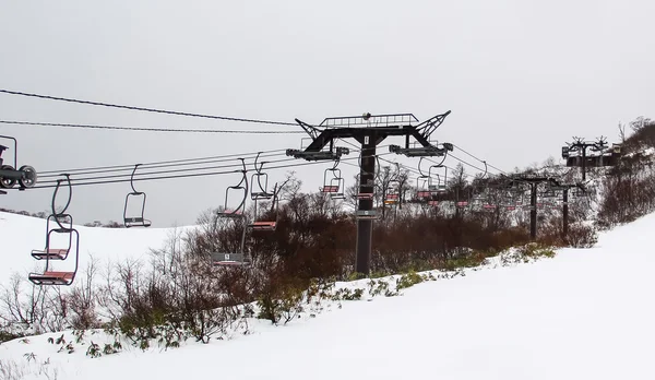 Ski chair lift — Stock Photo, Image