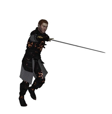 karanlık şövalye rakibi üzerinde ilerleyen