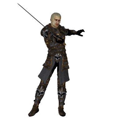 karanlık şövalye rakibi üzerinde ilerleyen