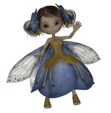 petal elbisesiyle sevimli Peri oyunları