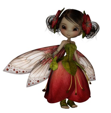 petal elbisesiyle sevimli Peri oyunları