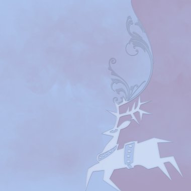 Ren geyiği ile Noel duvar kağıdı