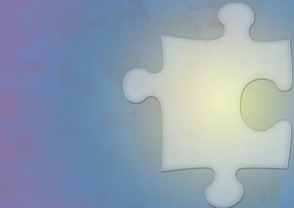 Background with puzzle piece — Stock Photo, Image