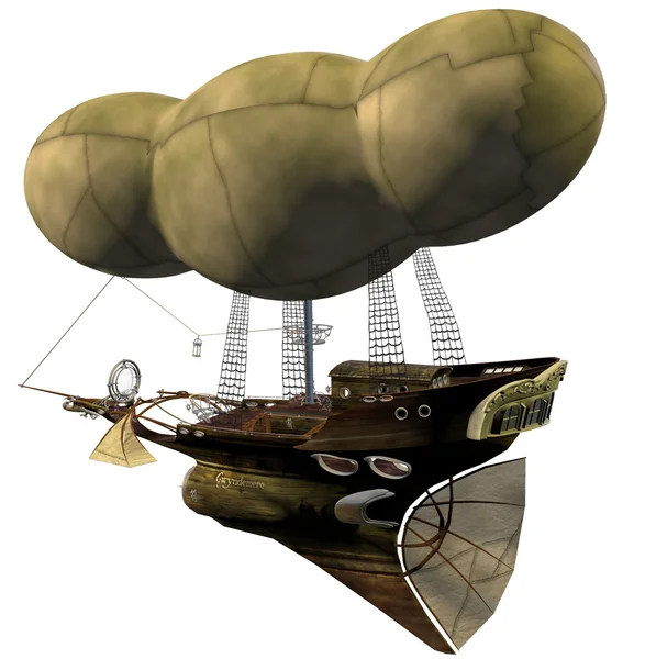 Steampunk αερόπλοιο — Φωτογραφία Αρχείου