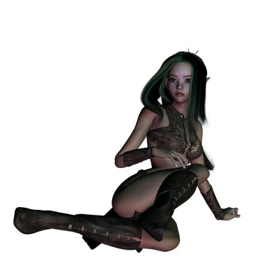 siyah elbiseli genç kız