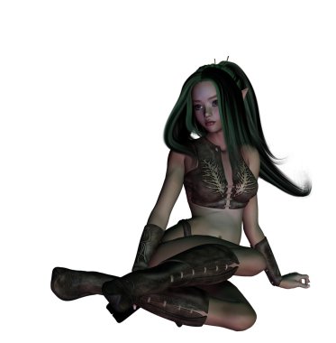 siyah elbiseli genç kız