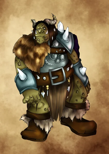 Illustration of a fantasy troll