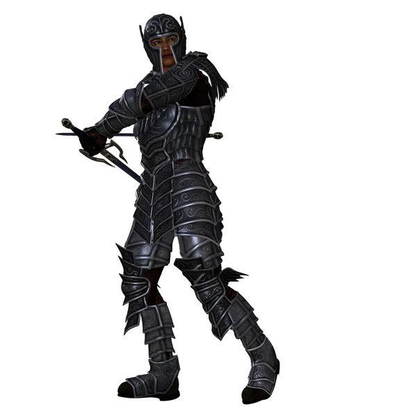 karanlık şövalye iki kılıç ile mücadele