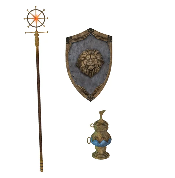 3D render silah koleksiyonu