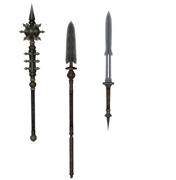 3d rendered weapons collection — Stock Photo, Image