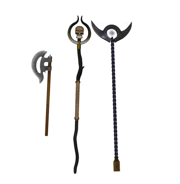 3D render silah koleksiyonu