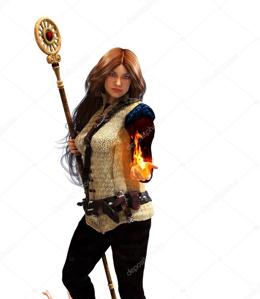 Fire sorceress