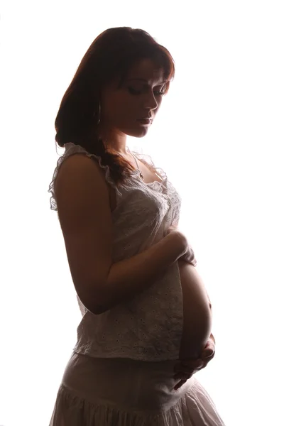 Mujer embarazada hermosa. — Foto de Stock