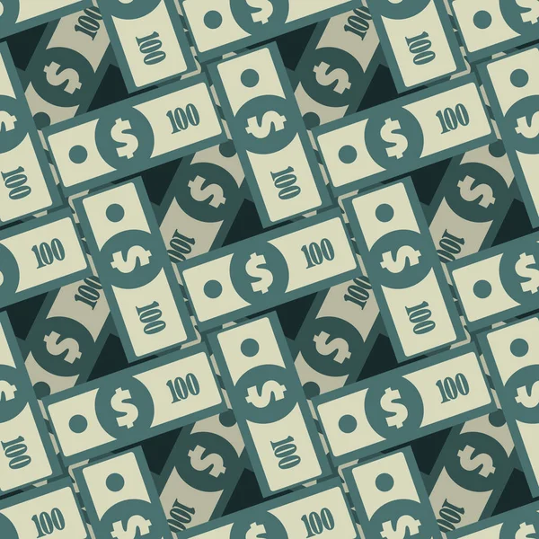 Dollar Banknote Seamless Pattern Wrapping Background Repeating Usa Currency Symbols — Wektor stockowy