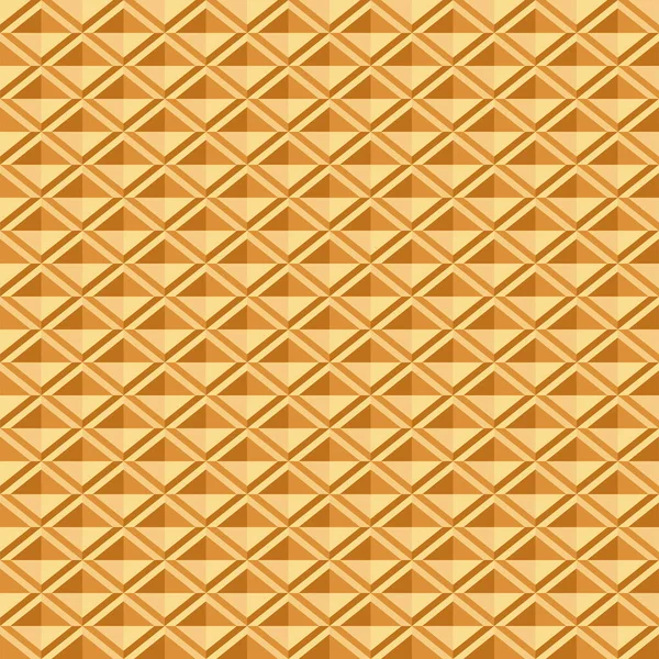 Wafer Seamless Pattern Baked Waffle Repeating Texture Stylized Flat Style — Archivo Imágenes Vectoriales