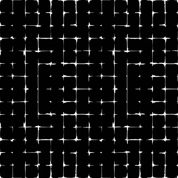 Seamless Pattern Overlay Effect Grunge Texture Irregular Abstract Grid Lines — Archivo Imágenes Vectoriales