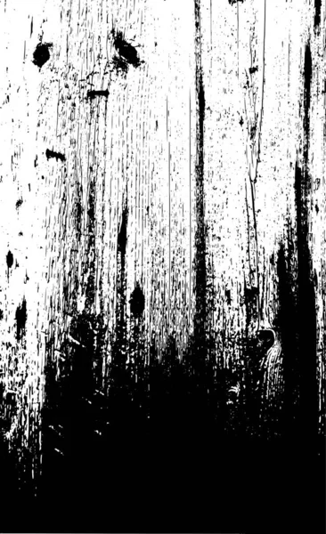 Grunge Scratched Wooden Background Black White Colors Rough Scarred Backdrop — ストックベクタ