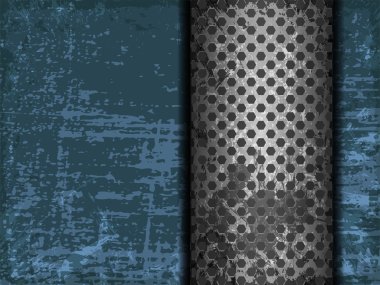 Grunge background with metallic elements