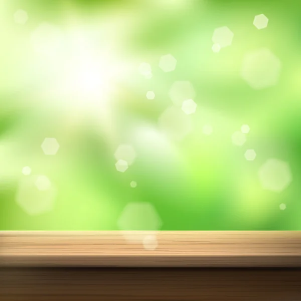 yaz güneşi arka plan ile ahşap tablo