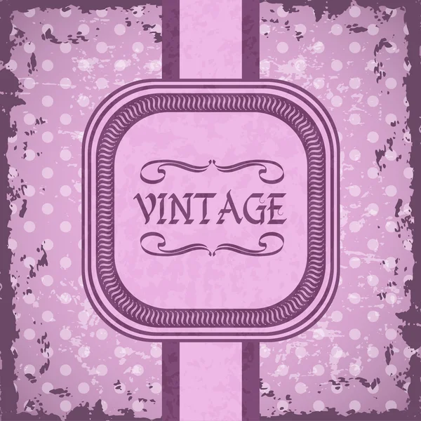 Vieille texture grunge en papier avec cadre vintage monogramme — Image vectorielle