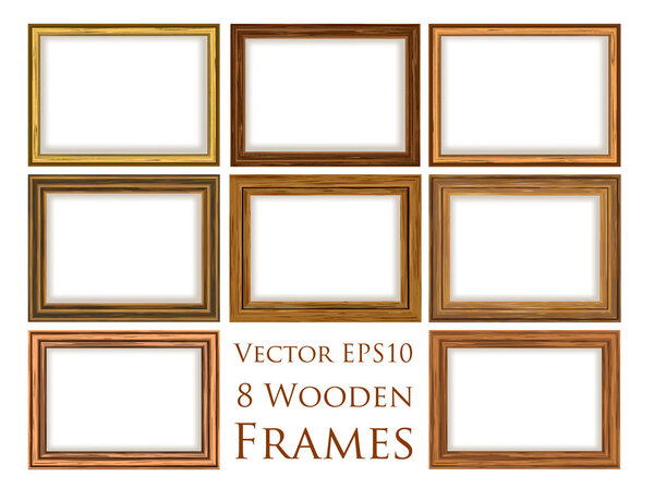 Wooden frame set.