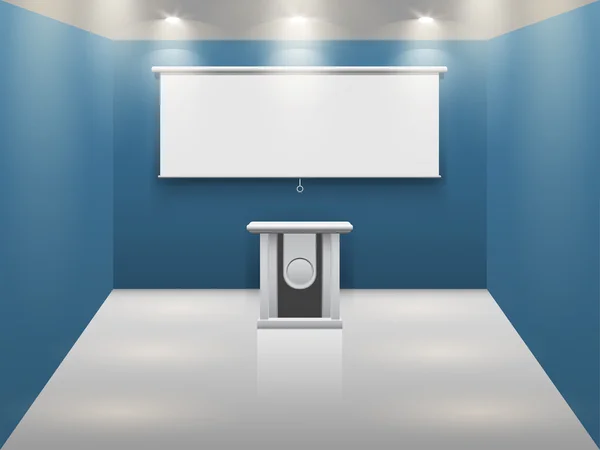 Mavi Oda tribün ve beyaz ekran