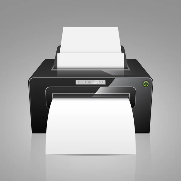 yazıcı ile beyaz kağıt.