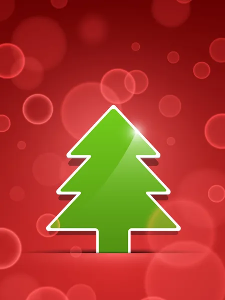 Árbol de Navidad verde — Vector de stock