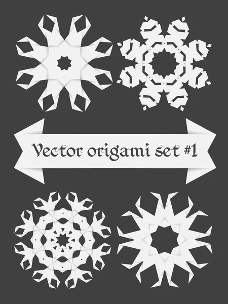 Бумажный узор Оригами — стоковый вектор
